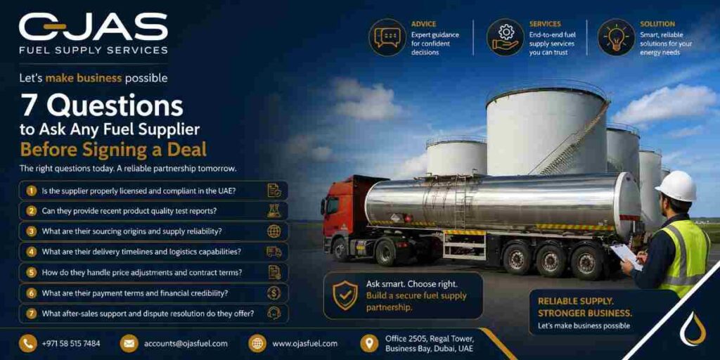 7 Questions to Ask a Fuel Supplier Before Signing