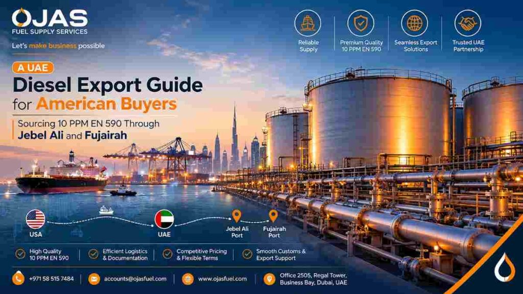 A UAE Diesel Export Guide for American Buyers Sourcing 10 PPM EN 590 Through Jebel Ali and Fujairah