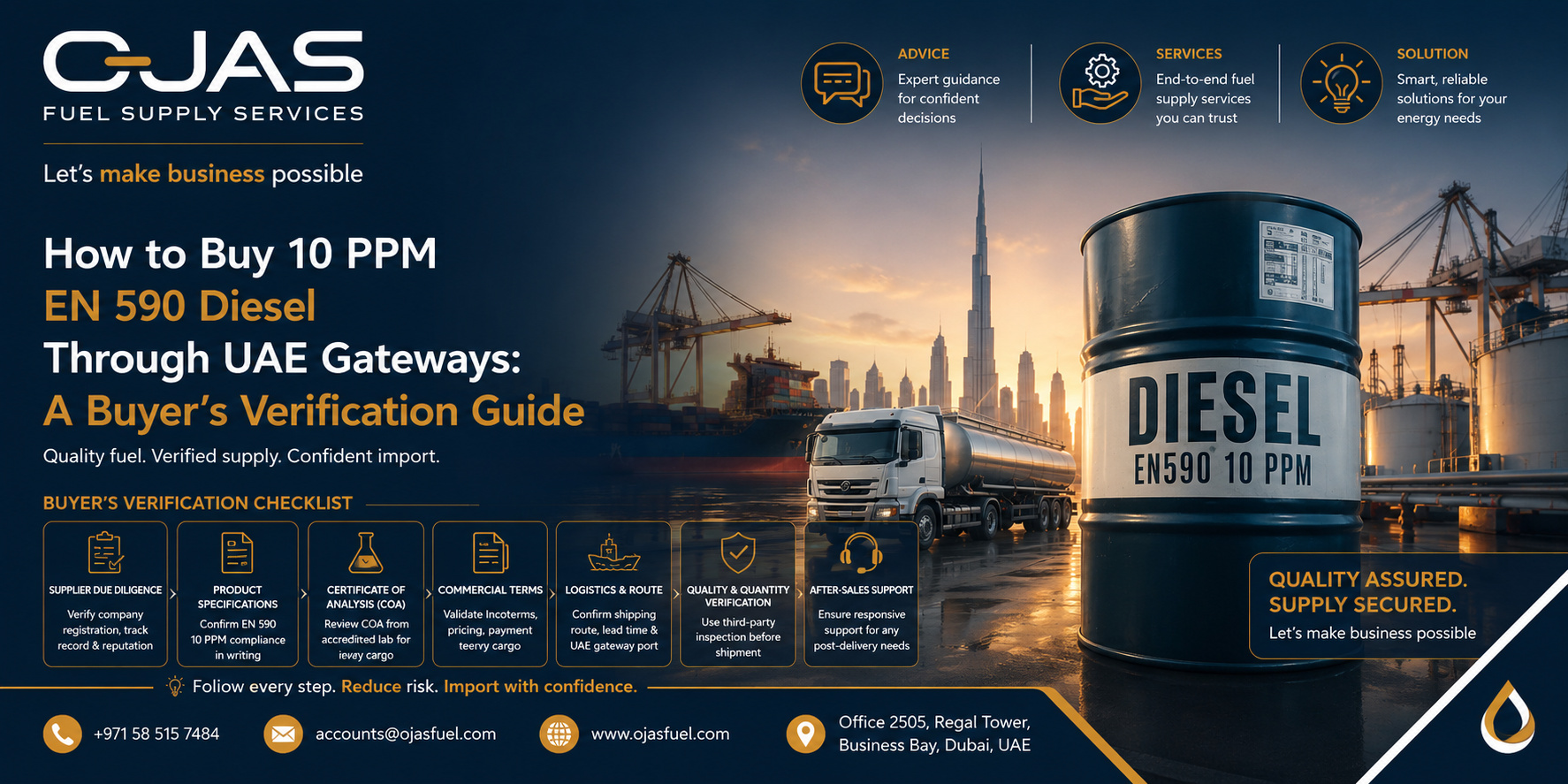 How to Buy 10 PPM EN 590 Diesel Through UAE Gateways A Buyer's Verification Guide