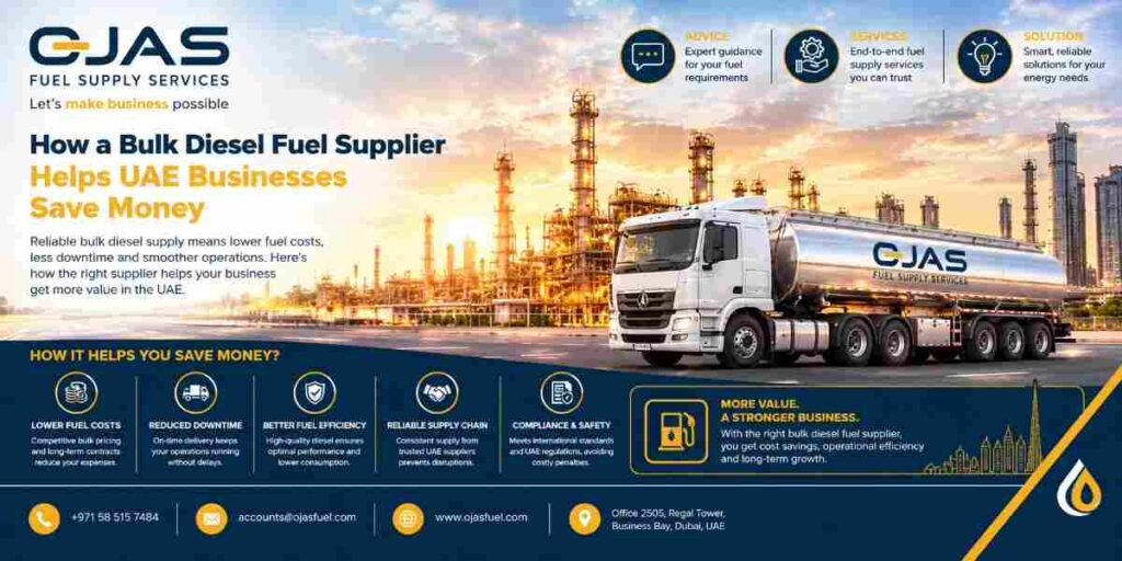 How a Bulk Diesel Fuel Supplier Helps UAE Businesses Save Money