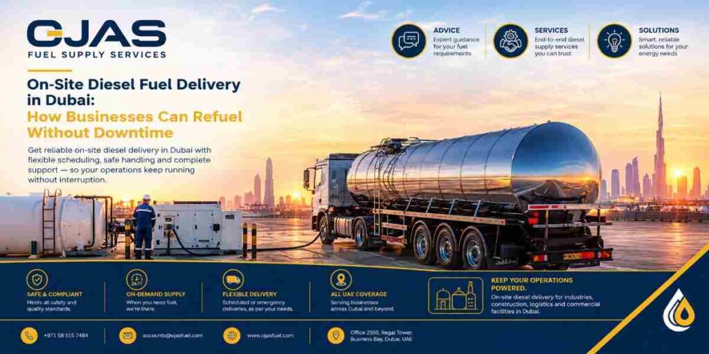 On-Site Diesel Fuel Delivery in Dubai: How Businesses Can Refuel Without Downtime