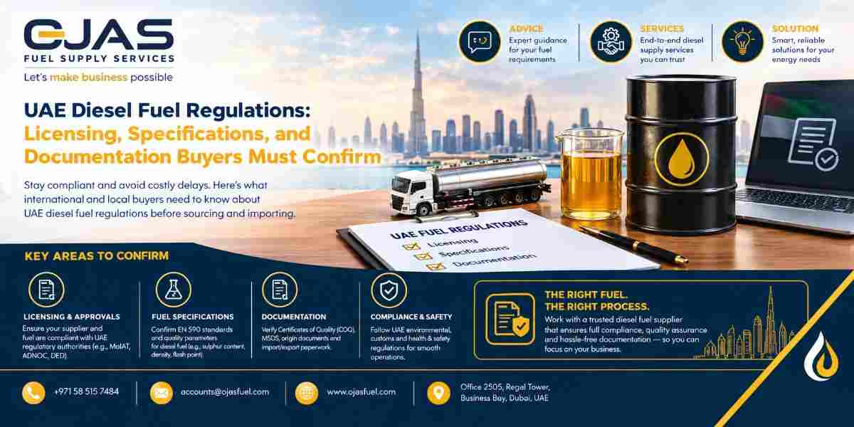 UAE Diesel Fuel Regulations Licensing, Specifications, and Documentation Buyers Must Confirm